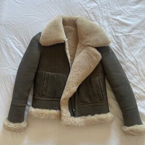 New with tags Reiss Hadi Reversible Shearling Jacket XS